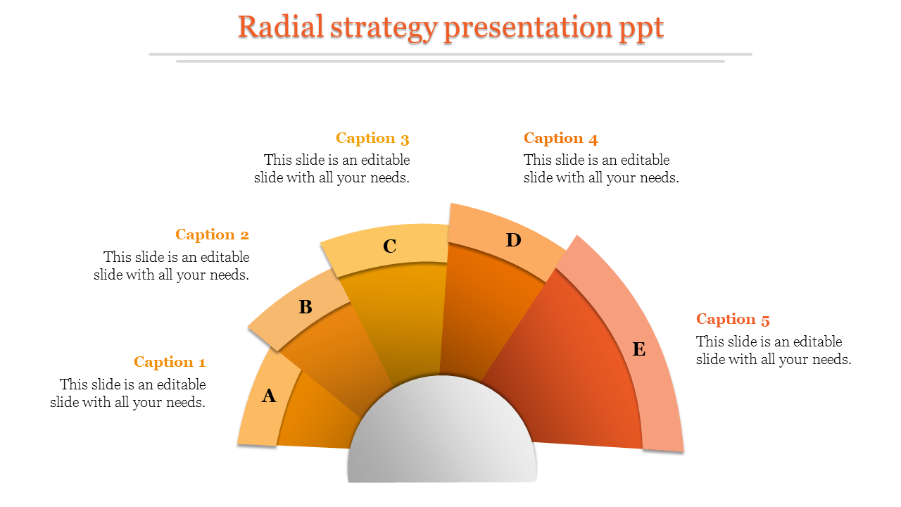 strategy presentation ppt-Radial strategy presentation ppt-Orange